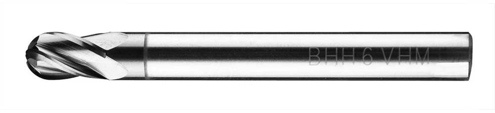 Grąžtas Baildon DIN 6527 L FWP2L 6 mm karbido freza, VHM TiAlN, Z2, 57–10 mm