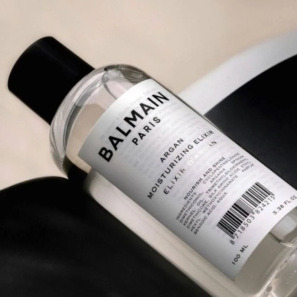 Balmain Argan Moisturizing Eliksyras drėkinamasis eliksyras plaukams, 100 ml