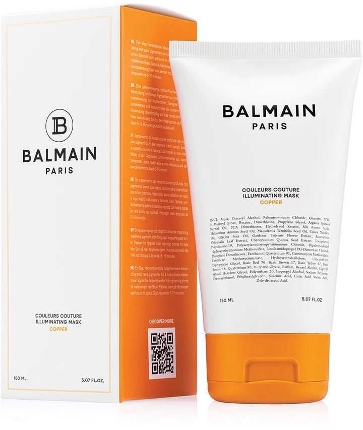 Balmain Paris Balmain Professional Couleurs Couture plaukų dažymo kaukė „Kreminis“ su šviesinančiu variu, 150 ml