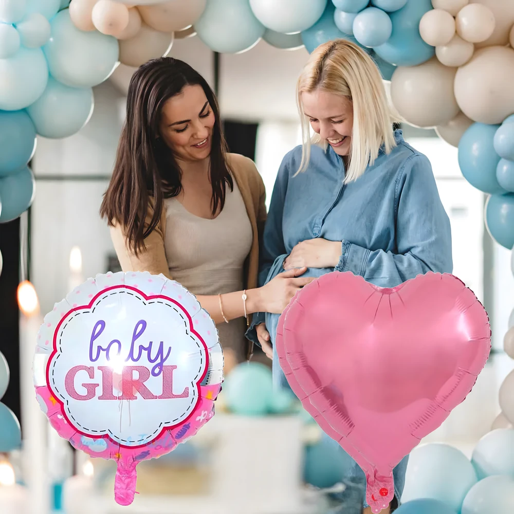 Balony Kūdikio sutiktuvių balionų rinkinys, 5 žvaigždutės, mergaitė