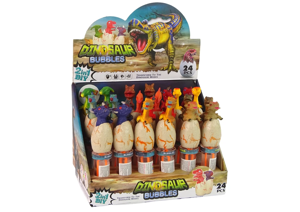 Lean Toys Muilo burbulai su dinozaurais, 18 cm