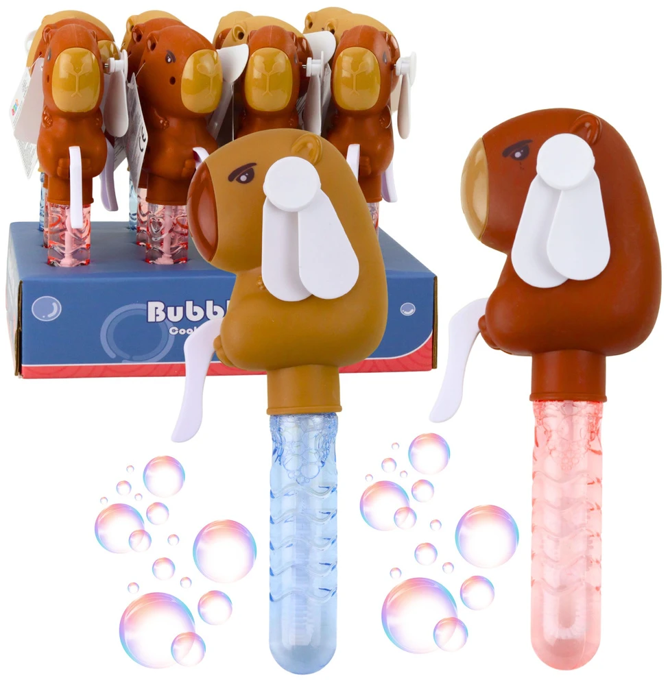 Lean Toys Muilo burbulų lazdelė su vėjo malūnėliu, 19 cm