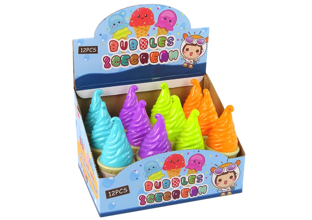Lean Toys Muilo burbulų skystis - Ledai, 80 ml