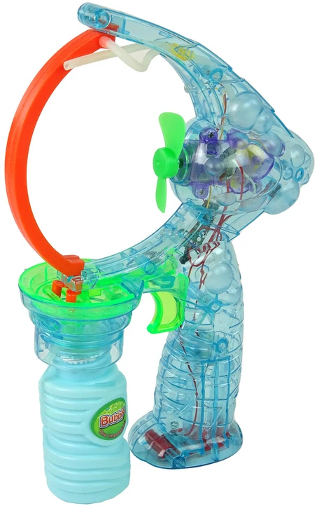 Muilo burbulų pistoletas Lean Toys mėlynas
