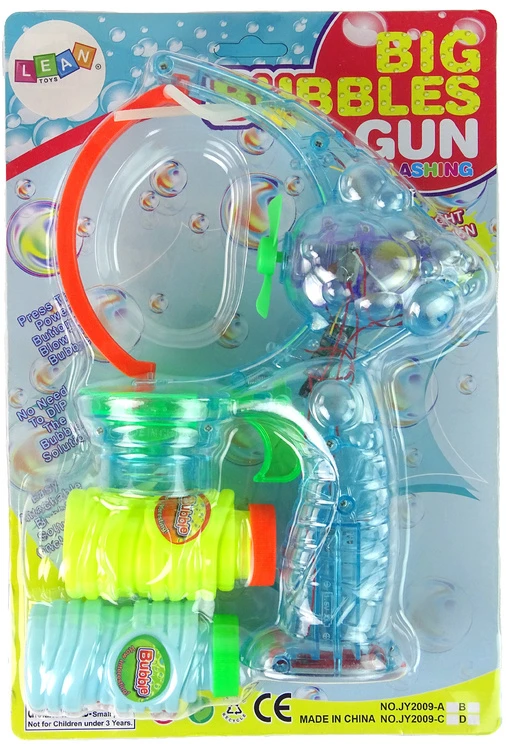 Muilo burbulų pistoletas Lean Toys mėlynas
