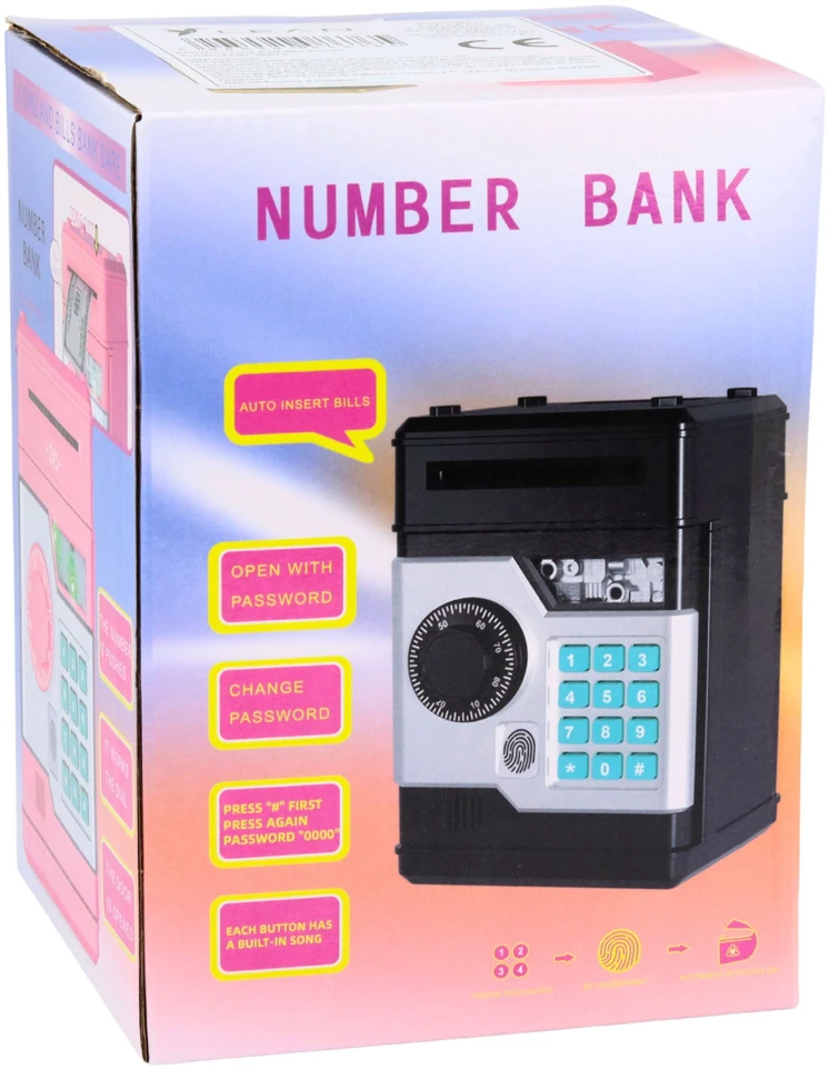 Bankomat Elektroninė taupyklė auksinė
