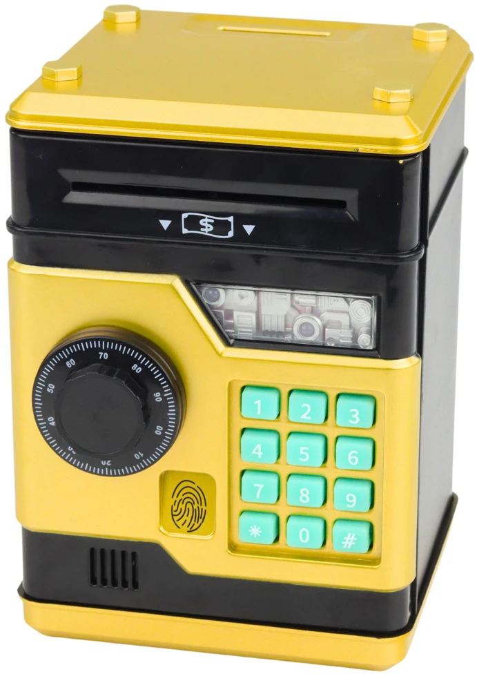 Bankomat Elektroninė taupyklė auksinė