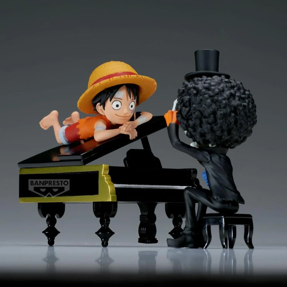 „Banpresto“ – „One Piece“ – Beždžionė D. Luffy ir Brook (kolekcinės figūrėlės iš „Log Stories“)