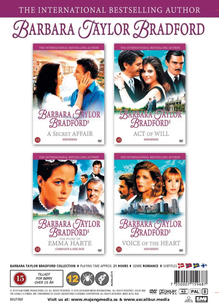 Barbara Taylor Bradford Dėžutės rinkinys (7 diskai) – END OF LINE