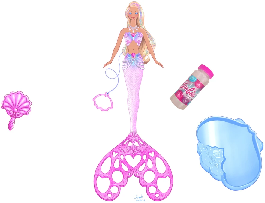Mattel BARBIE DREAMTOPIA burbulų undinėlė