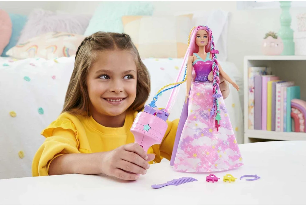 Mattel Lėlė Barbie Dreamtopia Twist ‘n Style JCW55
