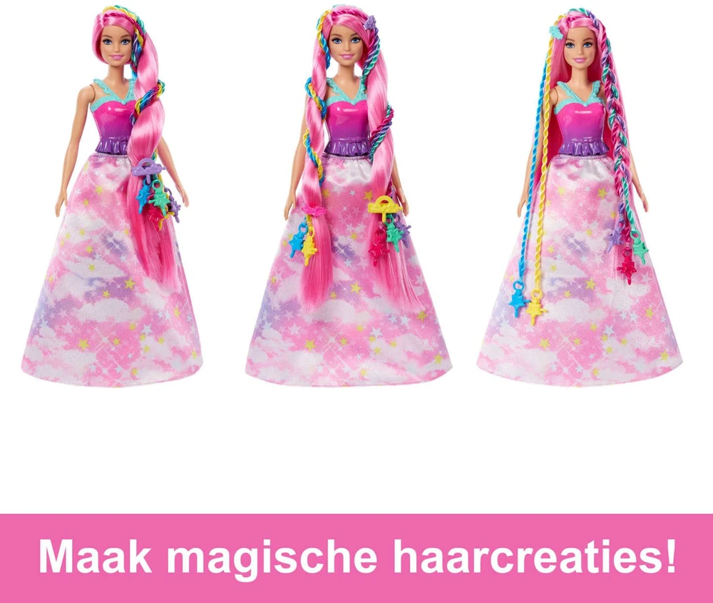 Mattel Lėlė Barbie Dreamtopia Twist ‘n Style JCW55