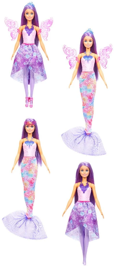 Barbie lėlė su fėjos ir undinėlės rinkinuku JCP74