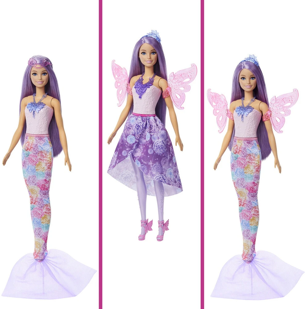 Barbie lėlė su fėjos ir undinėlės rinkinuku JCP74