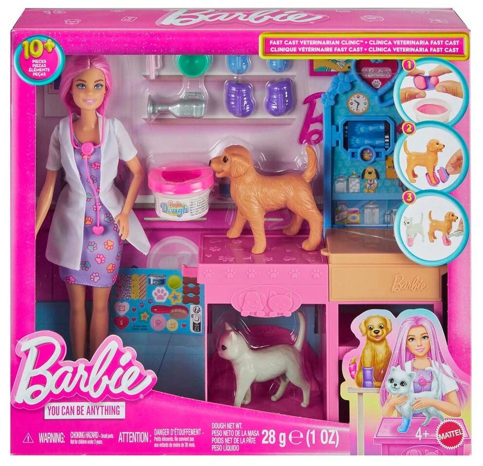 Barbie Barbė - Greitųjų menų gyvūnų veterinarijos klinika (JFX93)