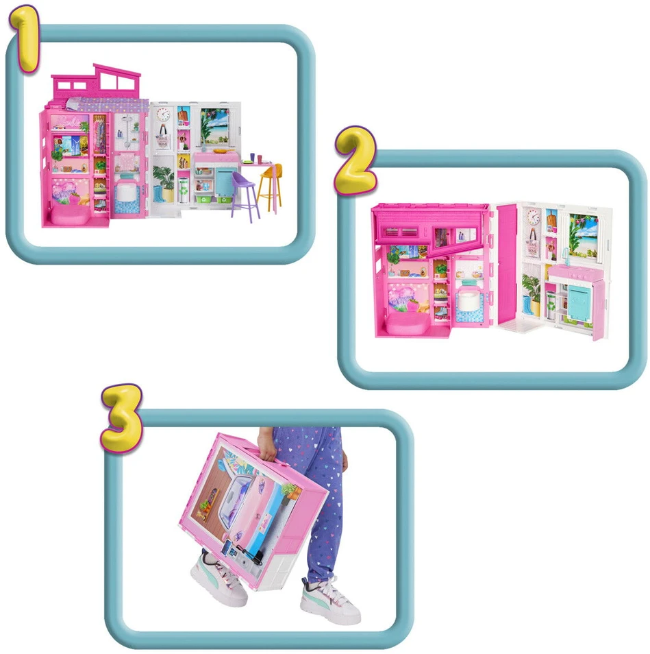 Barbie poilsio namelis su lėle HRJ77