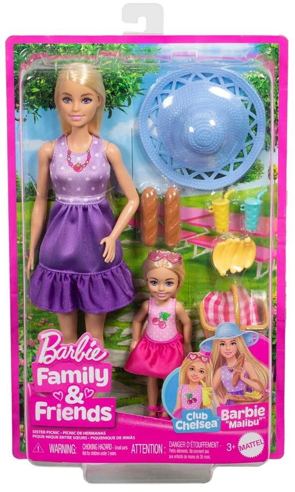 Mattel BARBIE pikniko temos lėlių rinkinys (JBF43)