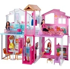 BARBIE barbės namas Malibu (3 aukštų), DLY32