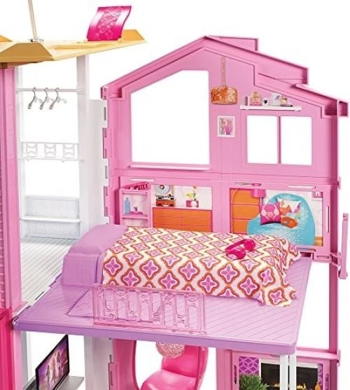 BARBIE barbės namas Malibu (3 aukštų), DLY32