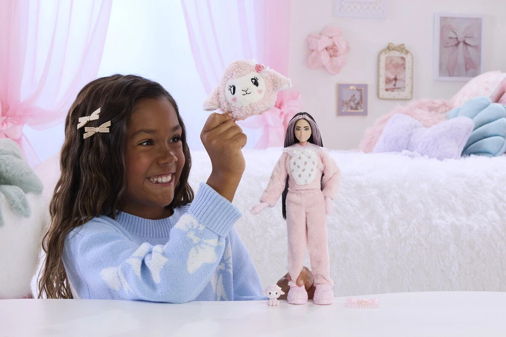 Mattel BARBIE CUTIE REVEAL CARE BEARS SWEET BOWS siurprizų rinkinys – avytė (JJP66)