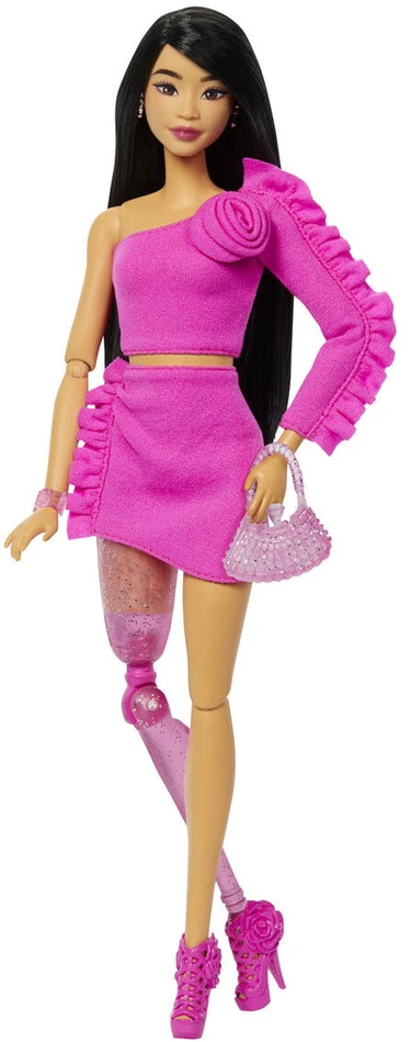 Mattel BARBIE DELUXE FASHIONISTAS lėlė protezuota koja (HYV26)