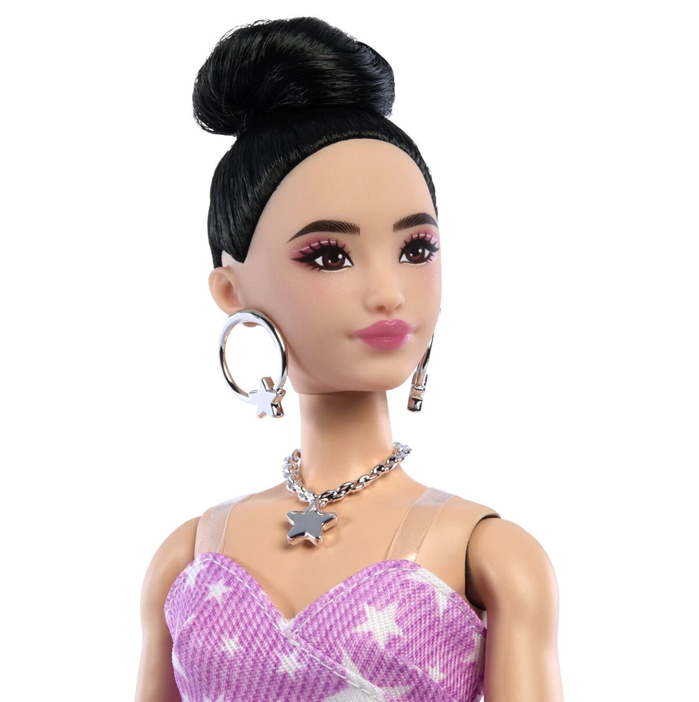 Mattel BARBIE DELUXE FASHIONISTAS lėlė rožine suknele