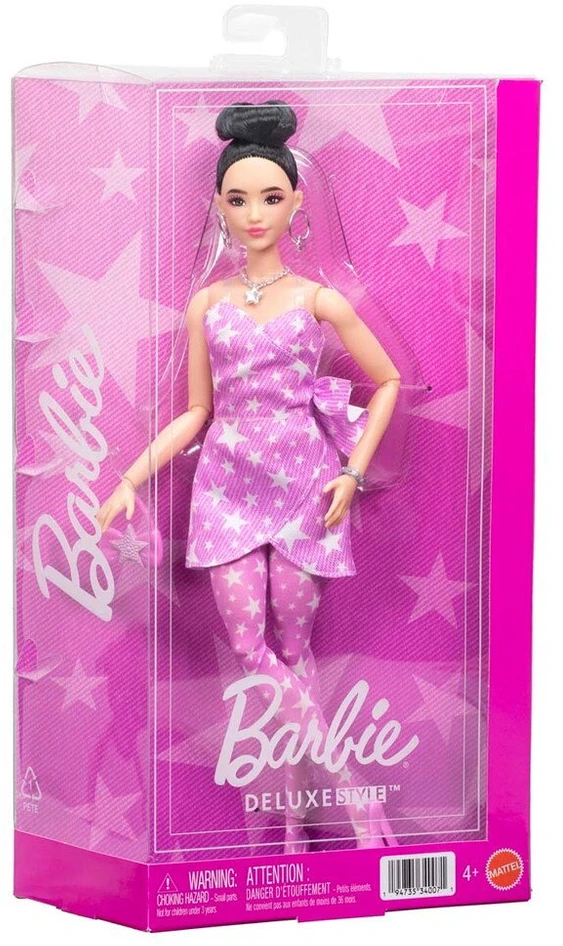 Mattel BARBIE DELUXE FASHIONISTAS lėlė rožine suknele