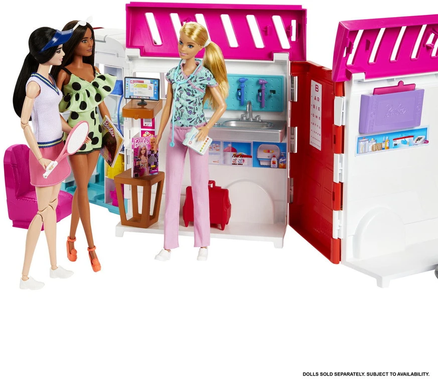 Mattel „Barbie Care Clinic“ greitosios pagalbos rinkinys