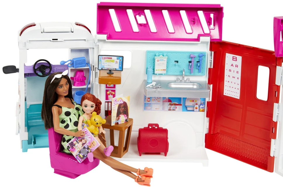 Mattel „Barbie Care Clinic“ greitosios pagalbos rinkinys