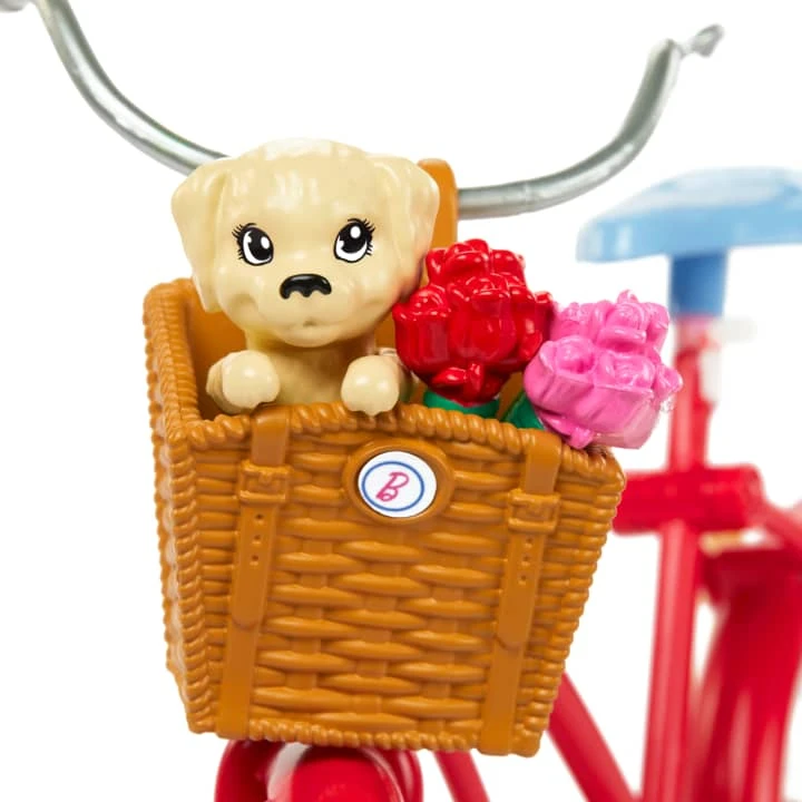 Mattel BARBIE lėlės ir dviračio rinkinys (HWJ00)