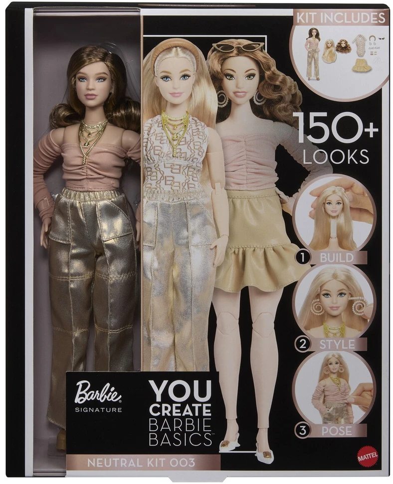 Mattel BARBIE YOU CREATE BASICS lėlė šviesiais plaukais (JJX37)