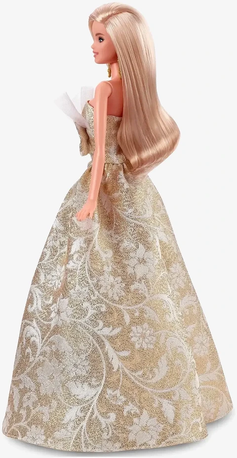 Mattel BARBIE HOLIDAY kolekcinė šviesiaplaukė lėlė (JBH95)