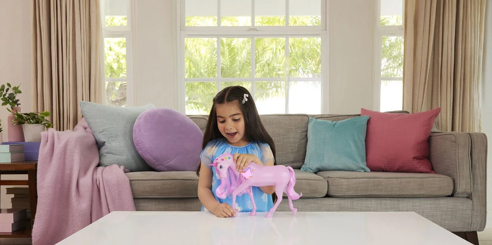 Vienaragis su garsais ir šviesomis Mattel Barbie Dreamtopia (JCP78)