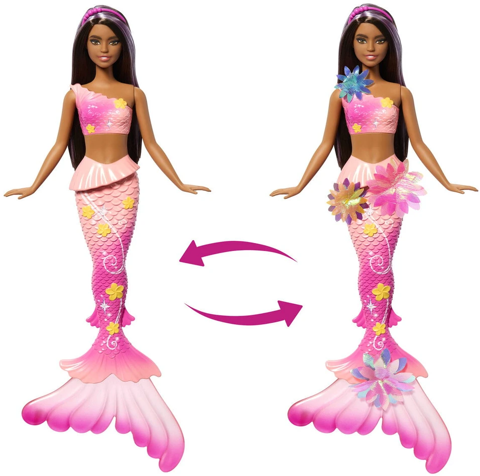 Mattel BARBIE DREAMTOPIA BLOOMING MAGIC tamsiaplaukė undinėlė (JDM73)