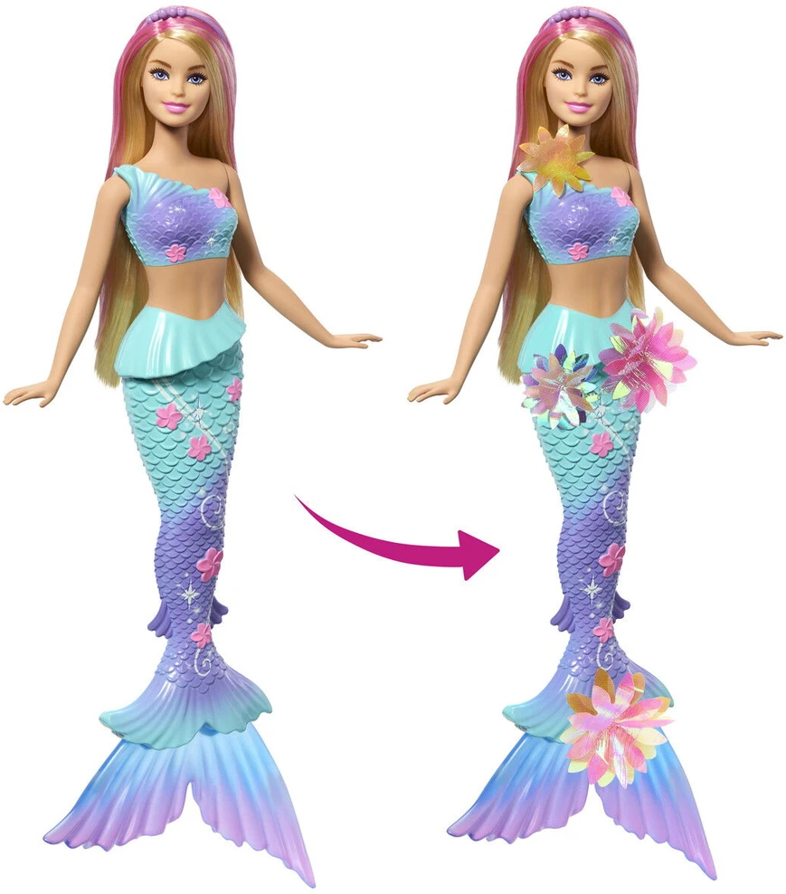 Šviesiaplaukė undinėlė Mattel Barbie Dreamtopia Blooming Magic (JDM72)