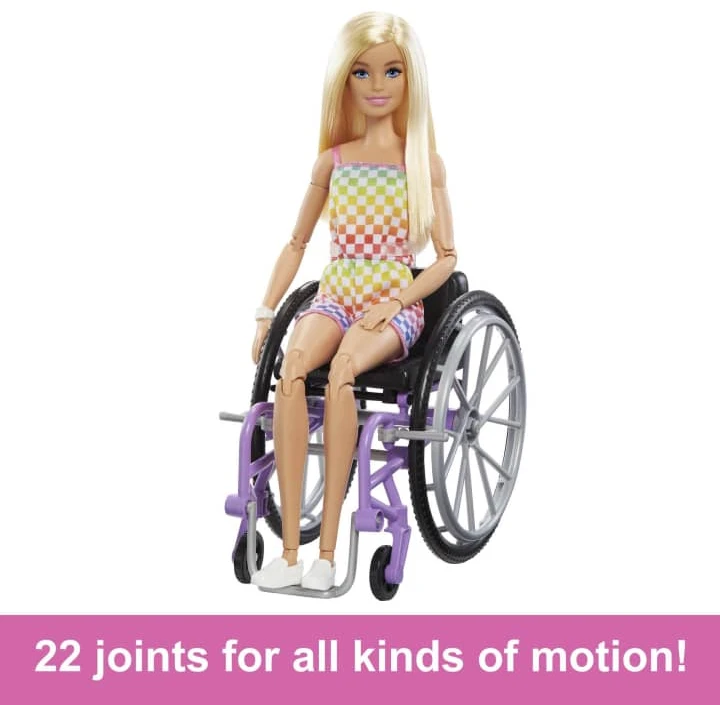 Barbie Mattel Barbė madistė neįgaliojo vežimėlyje šviesiais plaukais