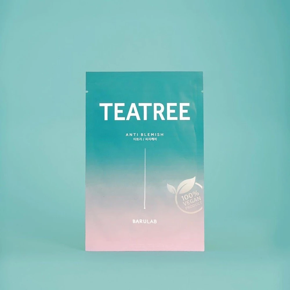 Barulab TeaTree Anti Blemish Face Mask lakštinė veido kaukė nuo spuogų, 23 g