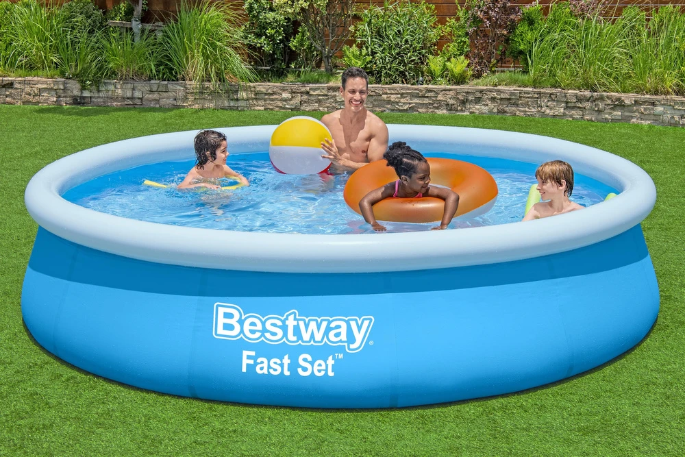 Bestway Fast Set 57273 antžeminis baseinas Pripučiamas baseinas Apskritas 5377 L Mėlyna