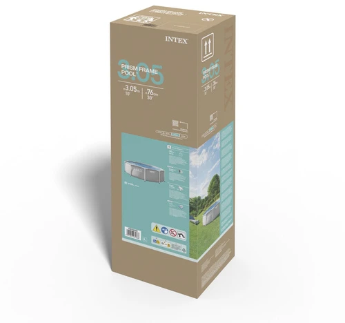Intex Prism Frame Premium Pool Pilkas, 305x76 cm