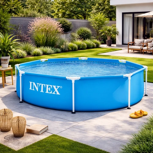 Intex Baseinas Metal Frame, 244x51cm