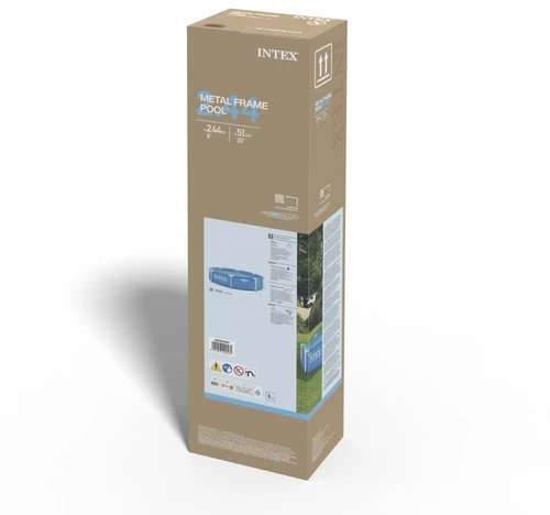 Intex Baseinas Metal Frame, 244x51cm