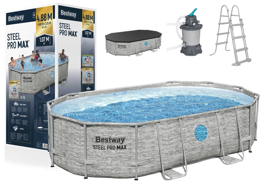 Baseinas Bestway Power Steel Swim Vista 56946