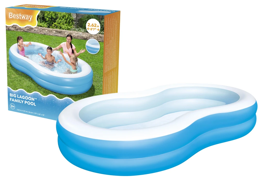 BESTWAY baseinas šeimai Lagūna 262cm x 157cm x 46cm,54117B