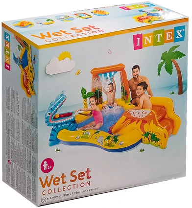 Vandens žaidimų aikštelė-baseinas Intex 57444, su čiuožykla