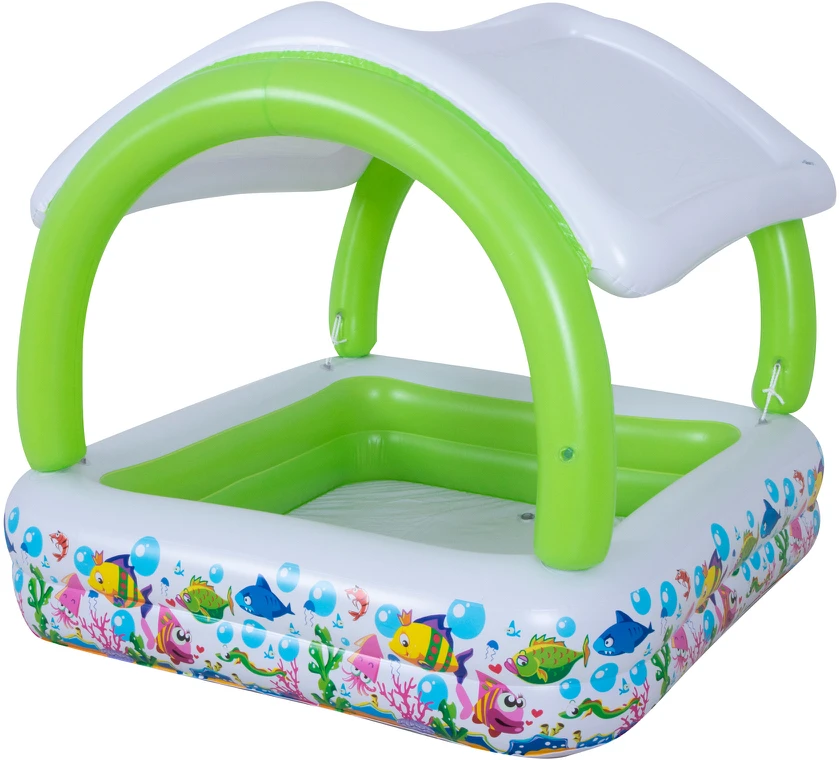 Sunclub vaikiškas pripučiamas baseinas su stogu 143x143x123 cm