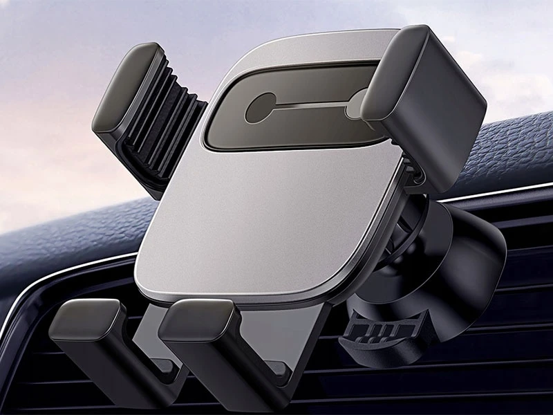 Automobilinis telefono laikiklis Baseus Cube Gravity - Juodas