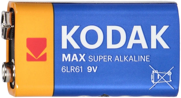 KODAK Max 6LR61 9V Elementas