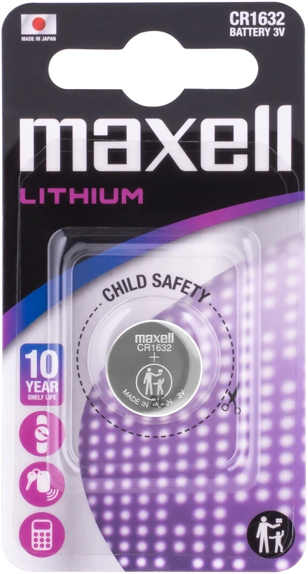 Baterija - Maxell CR1632 3V Ličio Monetinė Baterija 15mm x 15mm