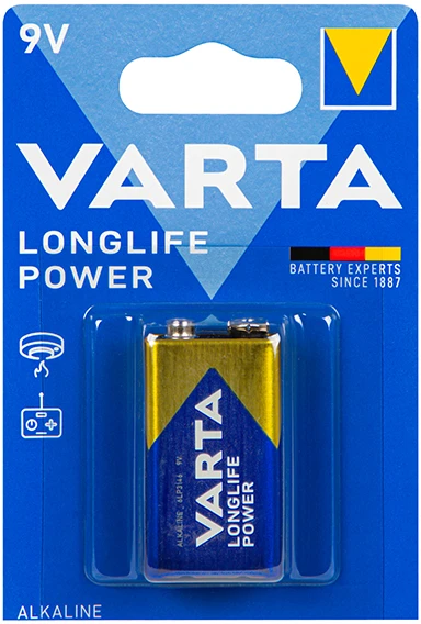 Varta Longlife Power 9V baterija, 1 vnt.