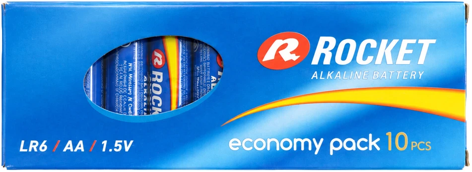 Baterie 10 Szt Alkaliczne Rocket LR06 AA 1,5V LR6 Bateria Rinkinys Paluszki
